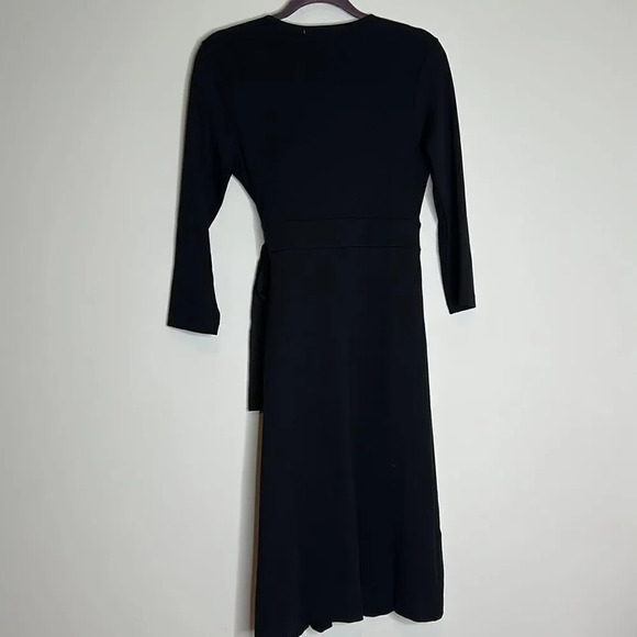 Massimo Dutti Black Wrap Dress - Picture 8 of 8